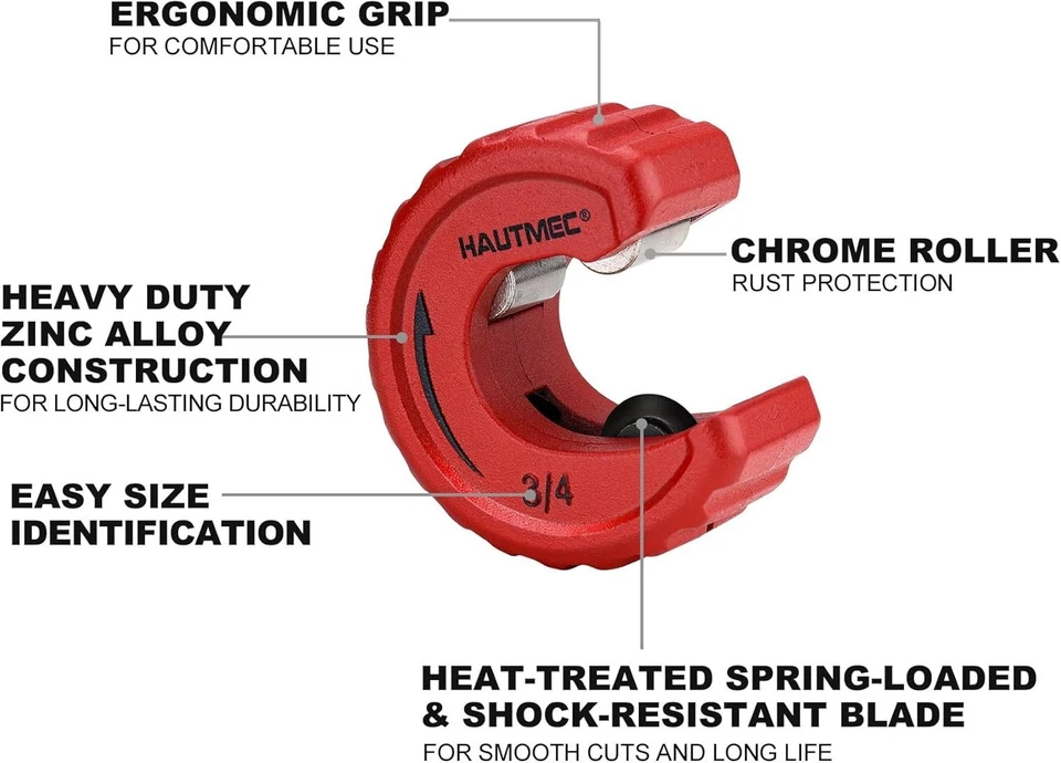 Professional-Grade Copper Pipe Cutters with Rust Protection - Portable Case - Image 4 of 4