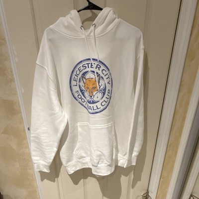 Leicester City Official Merchandise White Hoodie XL Soccer