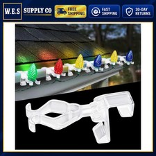 Gutter Light Clips 50pcs for C7 C9 Christmas Lights Plastic Outdoor