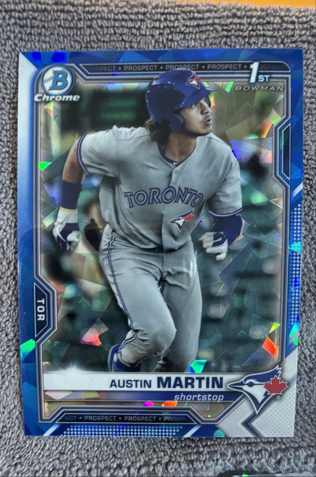 2021 Bowman Sapphire Edition - Chrome Prospects Austin Martin #BCP-87 (RC)