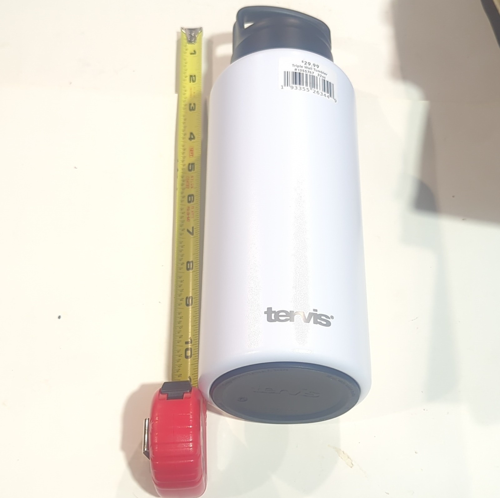 NEW Tervis Triple Wall 32oz White Stainless Steel Insulated 