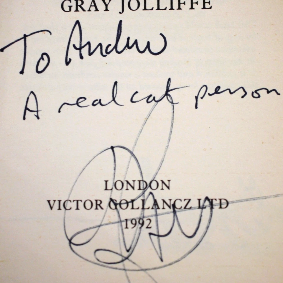 * Rare Signed * Terry Pratchett & Gray Jolliffe The Unadulterated Cat 1992 - Image 2 of 4