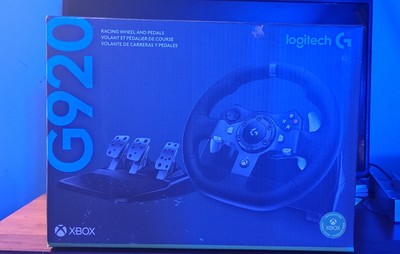 Logitech G920 Driving Force Racing Wheel and Floor Pedals, Black.