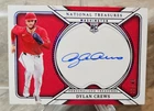 2025 National Treasures DYLAN CREWS RC Rookie On Card Auto Blue 32/49 Nationals