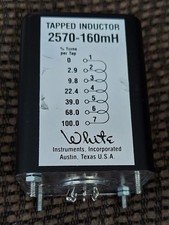 WHITE INSTRUMENTS 2570-160MH TAPPED INDUCTOR HIGH QUALITY POTTED MADE IN USA