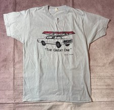 Vintage Chevy GTO Paper Thin T-Shirt Large Screen Stars Best Tag USA Made 80s