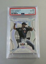 2025 Flawless Paul Skenes Collegiate National Team Diamond 23/25 PSA 8, POP 1
