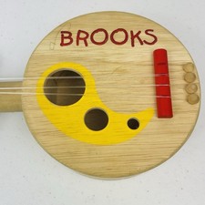 PlanToys Pottery Barn Kids Wooden Musical Banjo Guitar Stringed Instrument