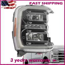 For 2023-2025 Ford F250 F350 Superduty Black LED Reflector Headlight Right Side