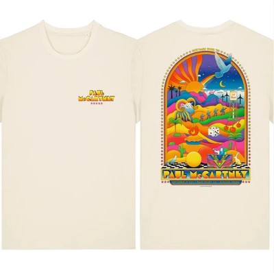 Paul Mccartney Got Back 2025 Palm Desert Event T-Shirt Reprint 2 Sides