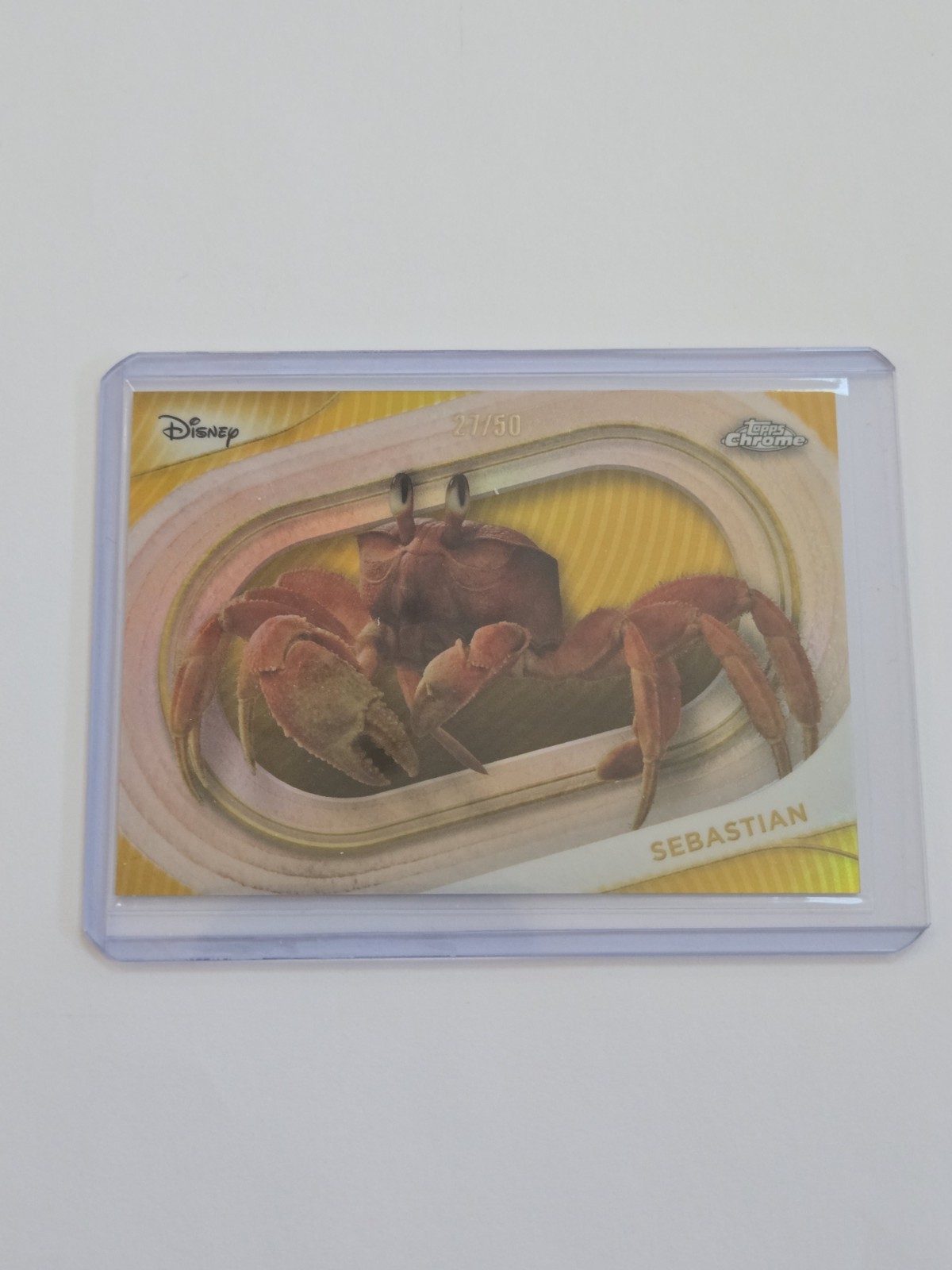 2025 Topps Chrome Disney Sebastian  Gold Refractor /50