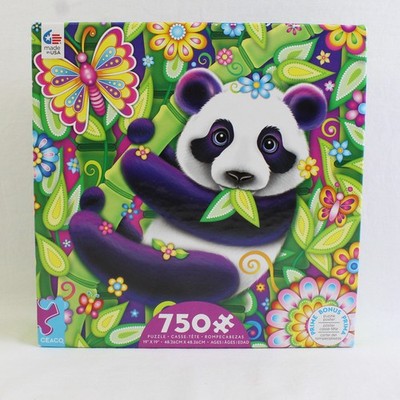 CEACO Groovy Tiere Panda Bär 750 Teile Puzzle + Bonus Poster