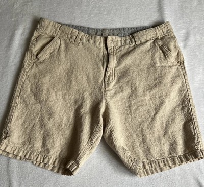 Paradise Collection Men's Shorts Linen Size 40 Beige