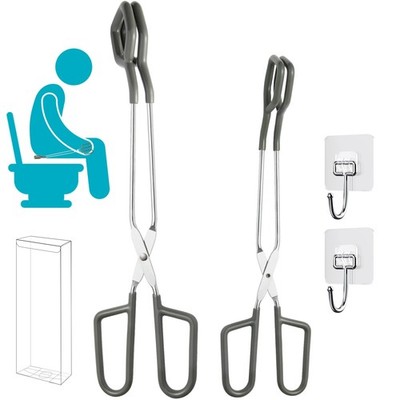 Toilet Aids for Wiping Bottom 2 Pack Self Wipe Assist Long Short Handle,Butt ...