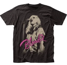 Blondie Mic T-Shirt – Men’s Rock & Roll Music Band Tee Black S–4XL