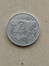 Spain 2 Pesetas 1984 Juan Carlos I - Original Photo