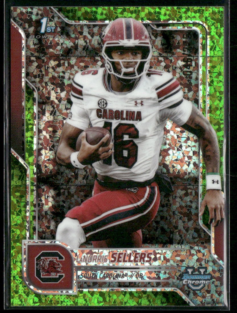 2025 Bowman University Chrome #168 LaNorris Sellers Lime Green Mini-Diamond /275