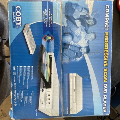 Coby DVD 224 Compact Progressive Scan With Remote - Open Box New