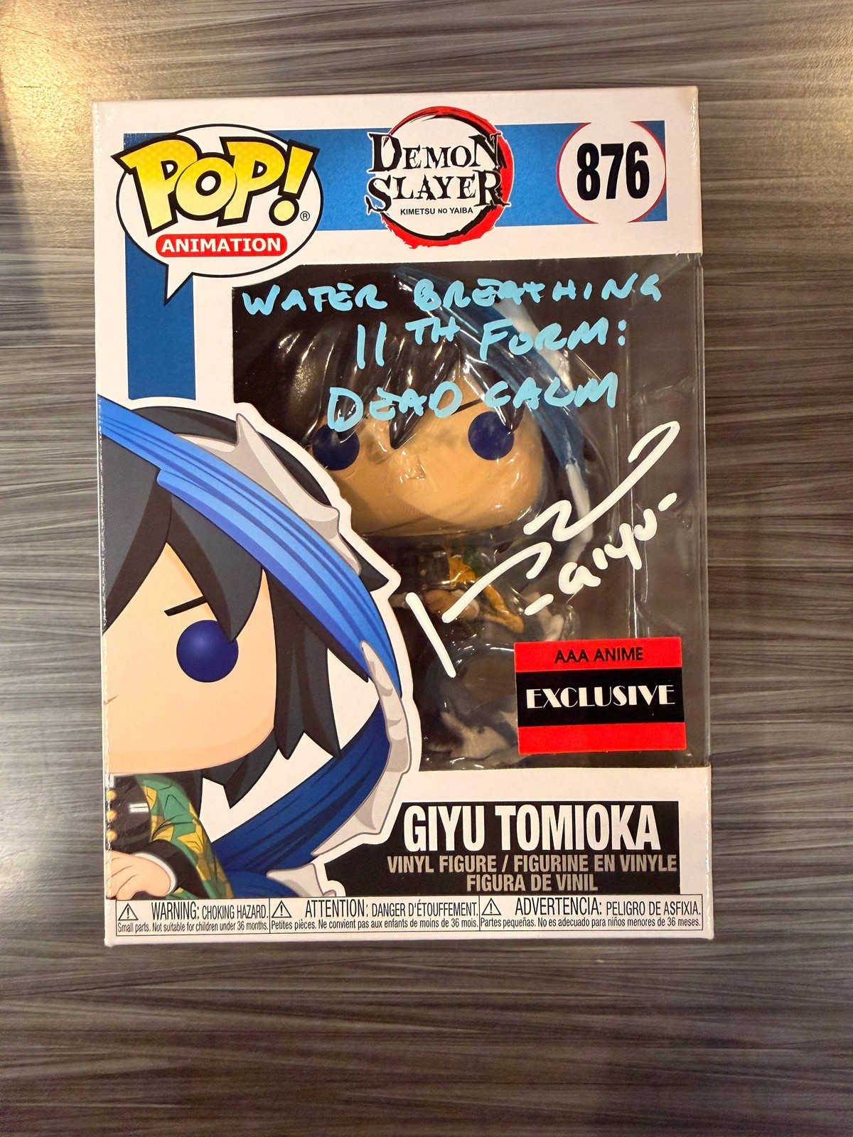 Funko POP! Animation: Demon Slayer - Giyu Tomioka (AAA Exclusive)(Signed/Johnny