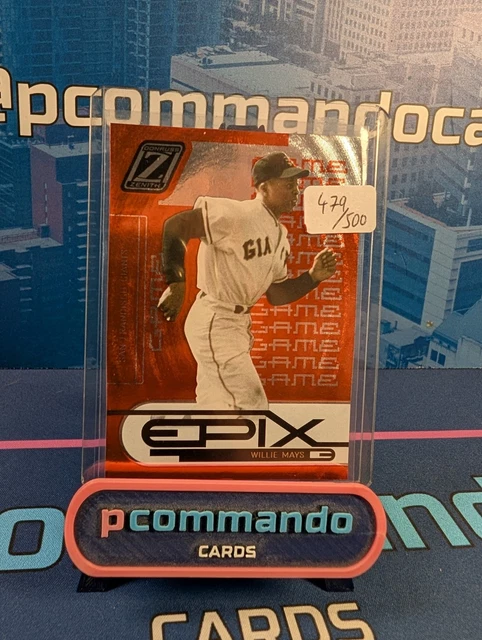 2005 Donruss Zenith Baseball Willie Mays Numbered /500