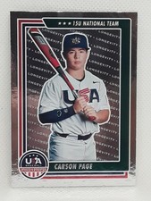 Carson Page 2022 USA Baseball Stars & Stripes - Longevity #81