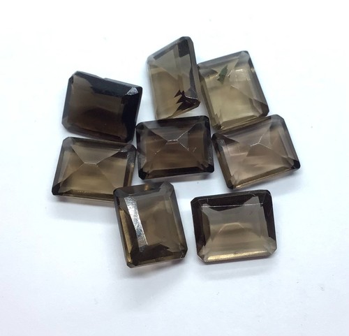 AAA Natural Smoky Quartz Octagon Cut Loose Gemstone For Making All Type Jewelry - Picture 5 of 10