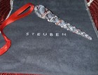 STEUBEN GLASS Christmas Ornament ICICLE 8987 Neiman Marcus Limited Ed 718/1000 — photo 1