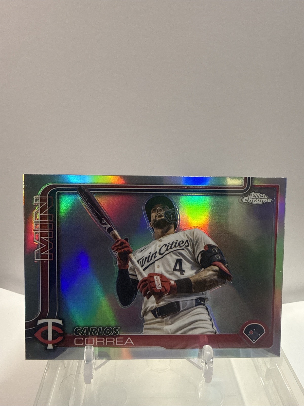 2025 Topps Chrome Carlos Correa Image Variation SP Twins # 204 Astros