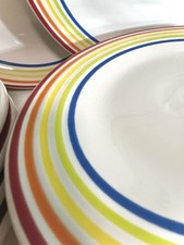 4pc Set Fiesta Rainbow Luncheon Plates, 9  HLC ca. 2014 Limited Edition New