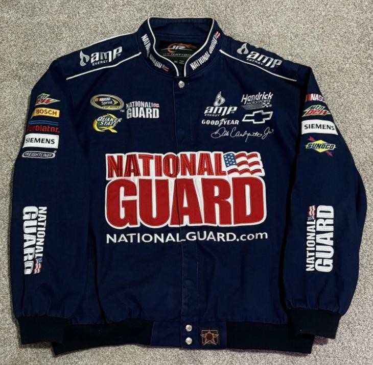 Dale Earnhardt Jr #88 NASCAR Jacket Amp Energy National Guard 2XL