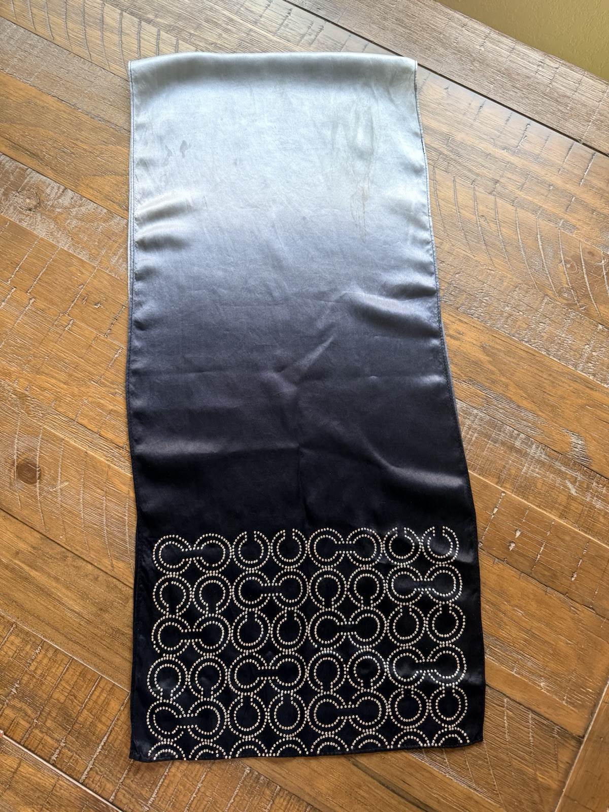 Coach Silk Ombre Rectangular Silver Studded “C” S… - image 6