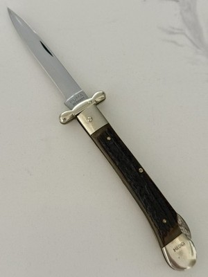 Vintage 1984 Puma Medici Folding Knife 563 Stag Solingen Germany Swing Guard