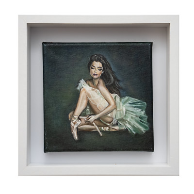 Graceful Ballerina in Motion, Fine Art Dance Piece, ballet painting