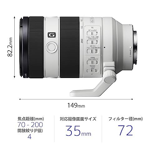 <美品> SONY FE 70-200mm F4 Macro G OSS II Amazon.com : Sony FE 70-200mm F4 Macro G OSS II : Electronics