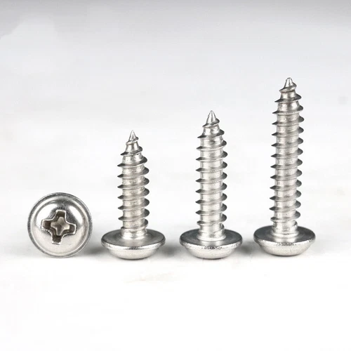 M1,4 M1,7 M2 - M5 304 Edelstahl Blechschrauben mit Kreuzschlitz Traversenkopf - Bild 1 von 24