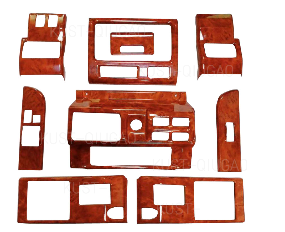 9PCS Interior Dashboard Wooden Penals For Toyota Land Cruiser 70