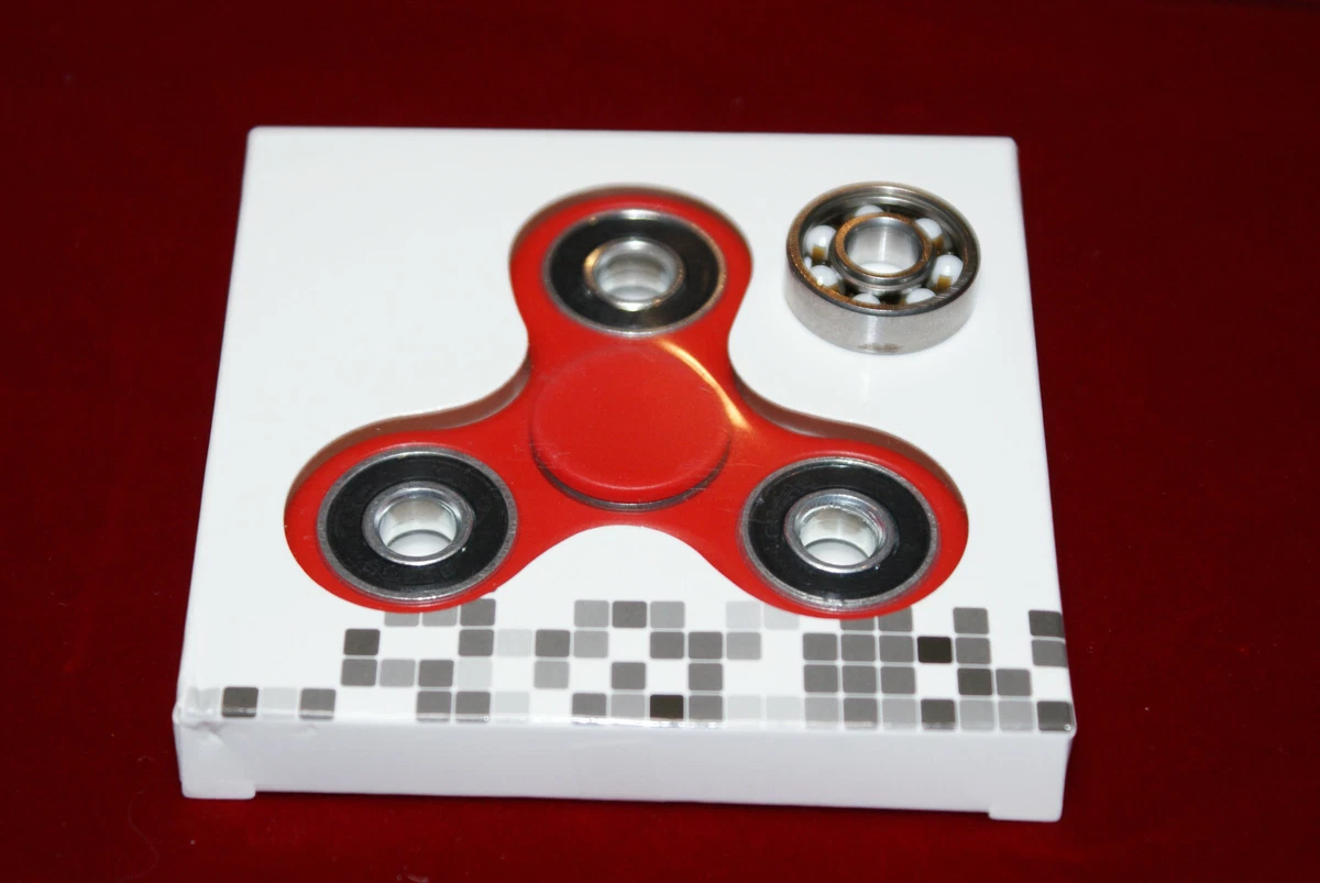 NEW Fidget Spinner With Super Fast Ceramic Bearing upgrade RED USA