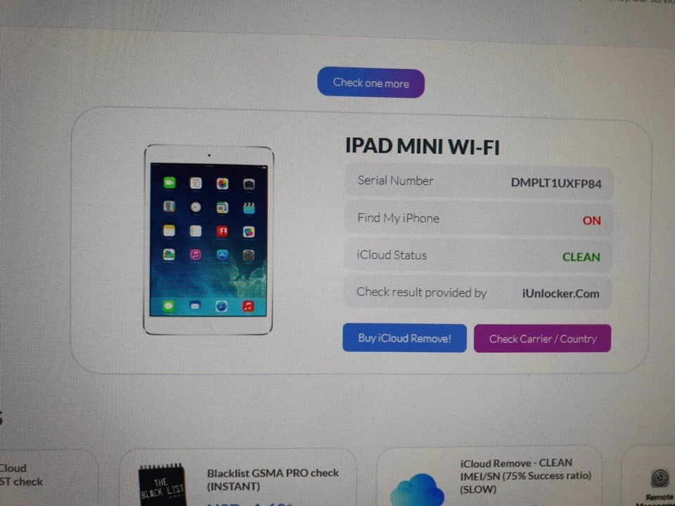 Apple Ipad Mini WIFI - Space Grey  FAULTY  - Image 2 of 3