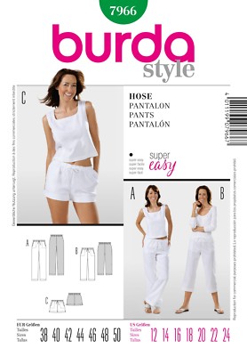 Burda Young Schnittmuster - Hose in 3 Längen - Nr.7966