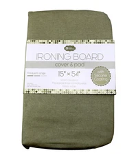 Ironing Board Cover & Pad 15" x 54" Fits Standard Size  Silicone Coating Gold