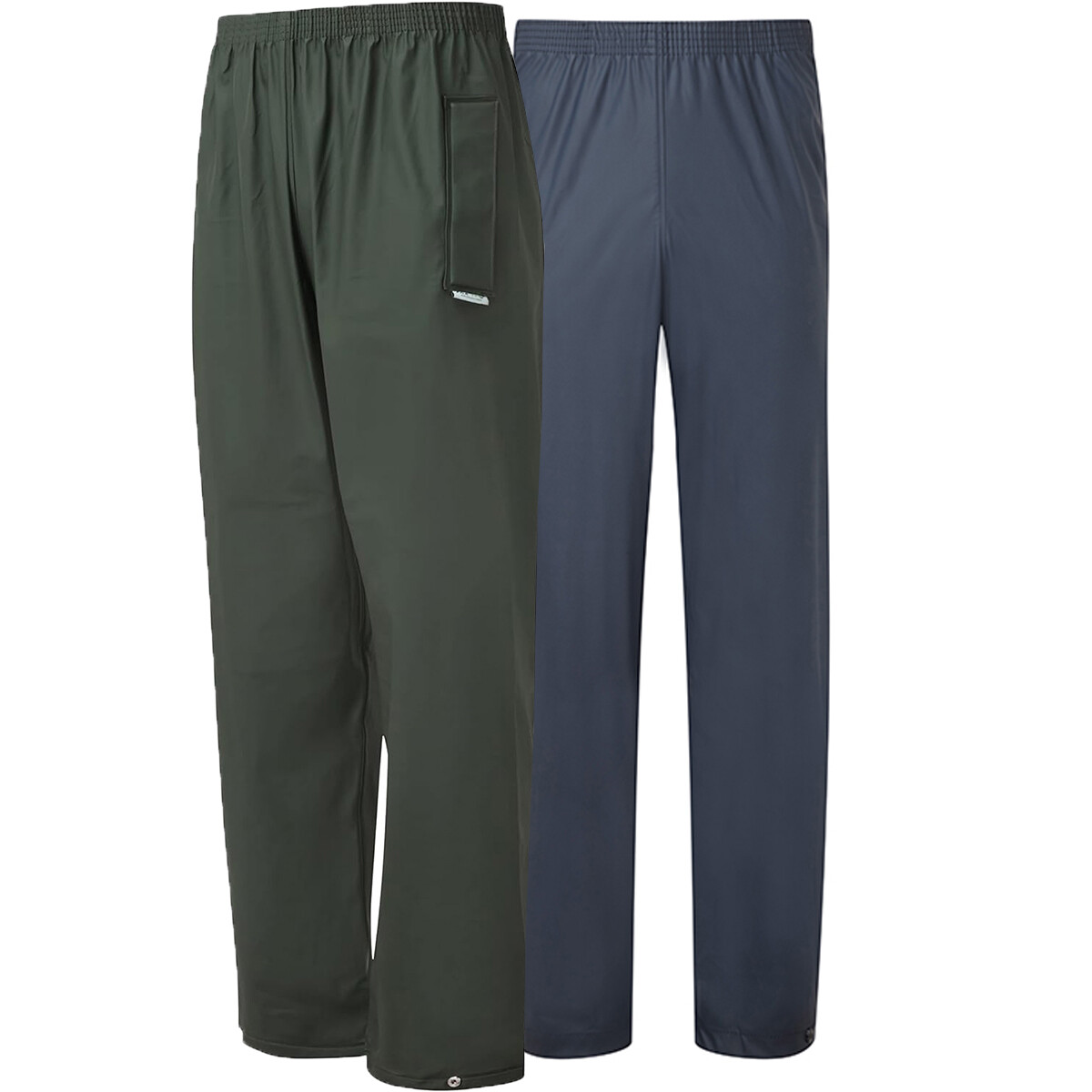 Mens Fort Flex Elastic Waist Tear-Resistant Waterproof Trousers Adjustable  Ankle | eBay UK
