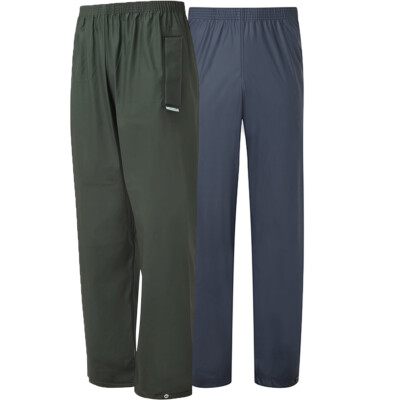 Mens Fort Flex Elastic Waist Tear-Resistant Waterproof Trousers Adjustable Ankle