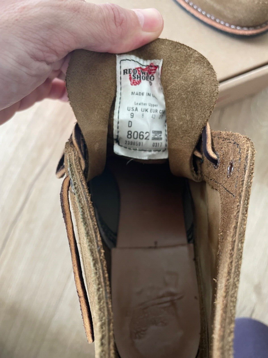 Red Wing Heritage 8062 Merchant Olive Mohave Leather 9D