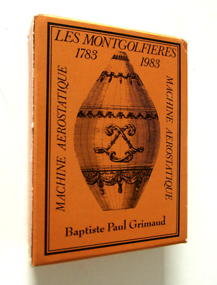 Heissluft-Ballon E.&J. MONTGOLFIER illustr. Kartenspiel France 1983 komplett
