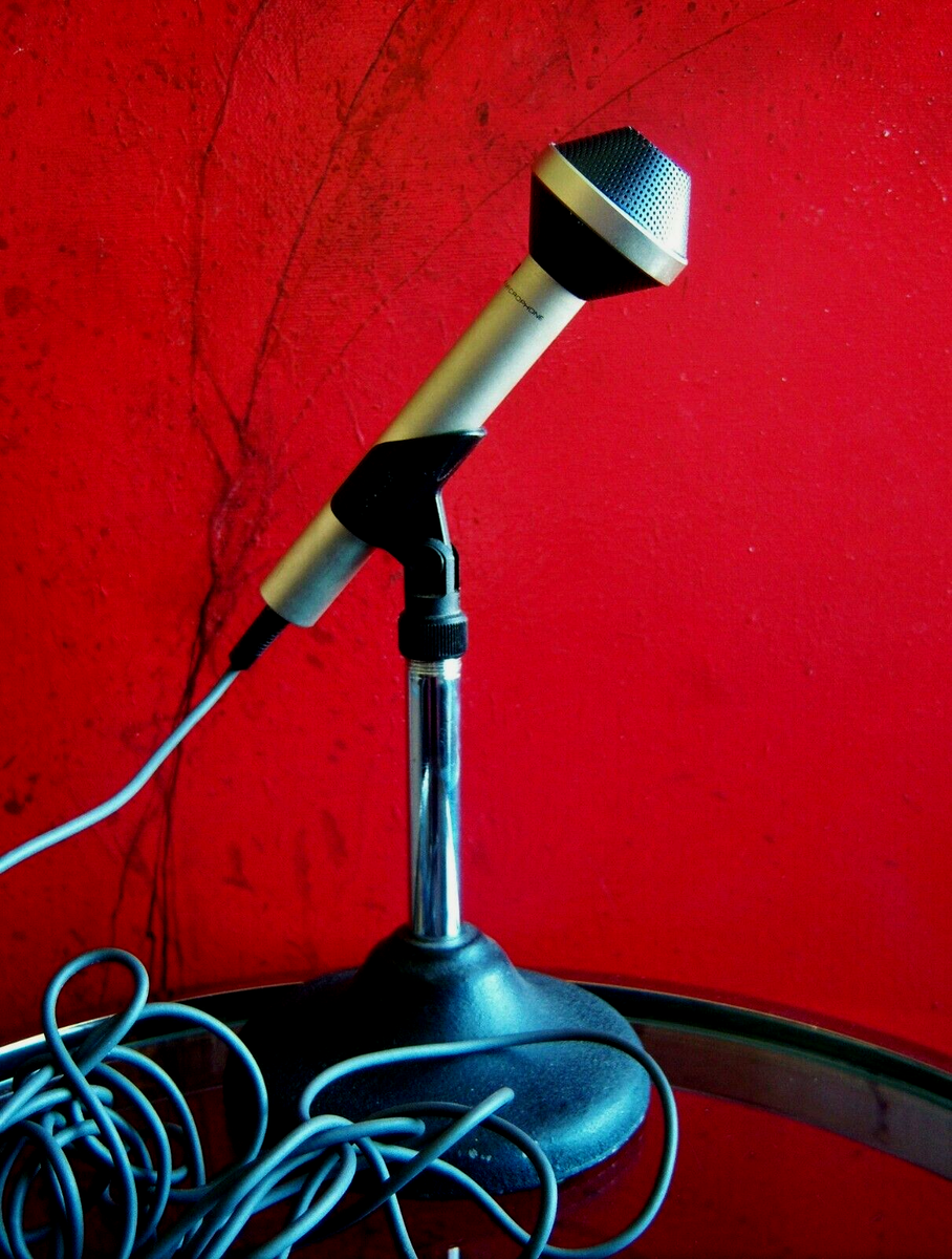 Vintage 1990's Sony Electret ECM-19B condenser cardioid microphone