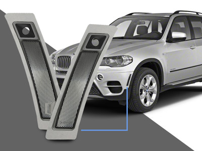Smoke Bumper Reflector Side Marker Light For 11-13 BMW E70 X5 LCI w/ Side Camera