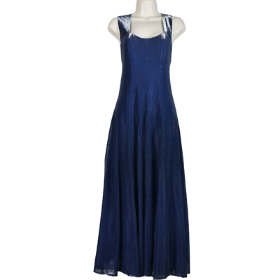 Vintage All That Jazz Formal Dress Women Size 9 10 Blue Shimmer Prom  Wedding