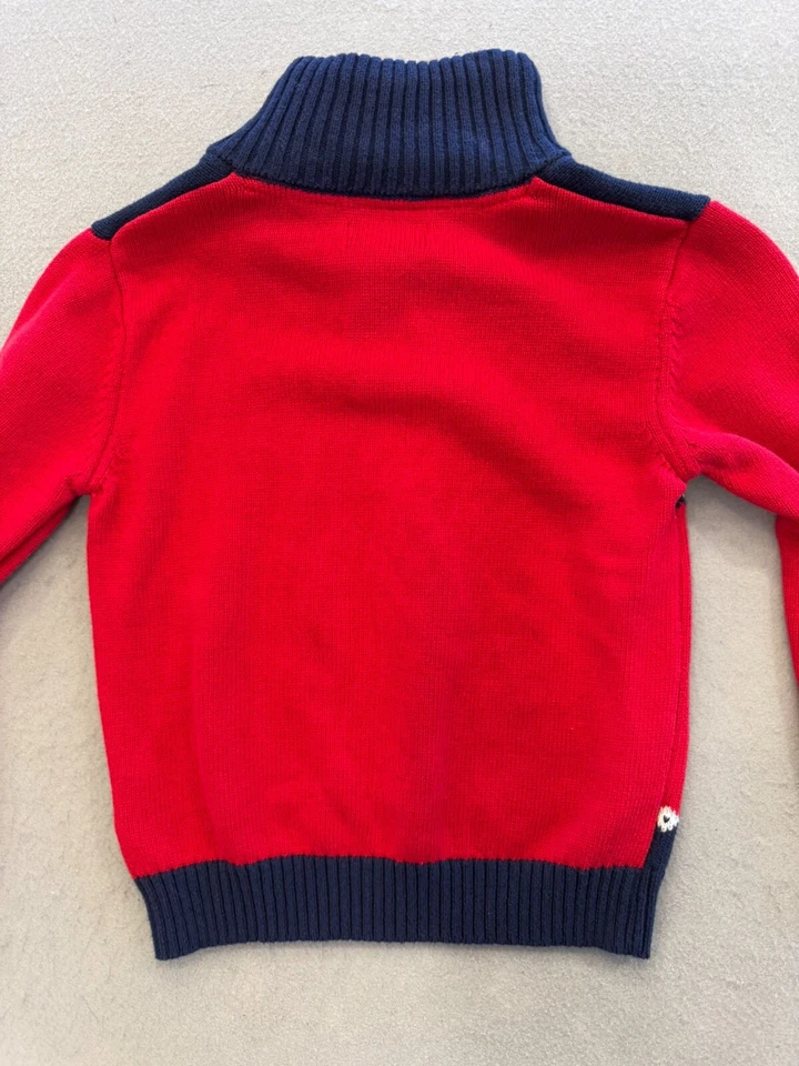 Suéter IZOD Niños Jóvenes Niños Pequeño Festivo Fair Isle Cuello Pullover Foto 4 de 4