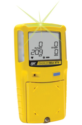 BW GasAlert Max XT II Multi-Gasmelder, gepumpt (O2, LEL, H2S, CO) mit Ladegerät
