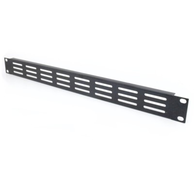 1 HE 19'' Racklüftungsblende gekantet aus Stahl 8 x 3 Schlitze Penn Elcom Panel 
